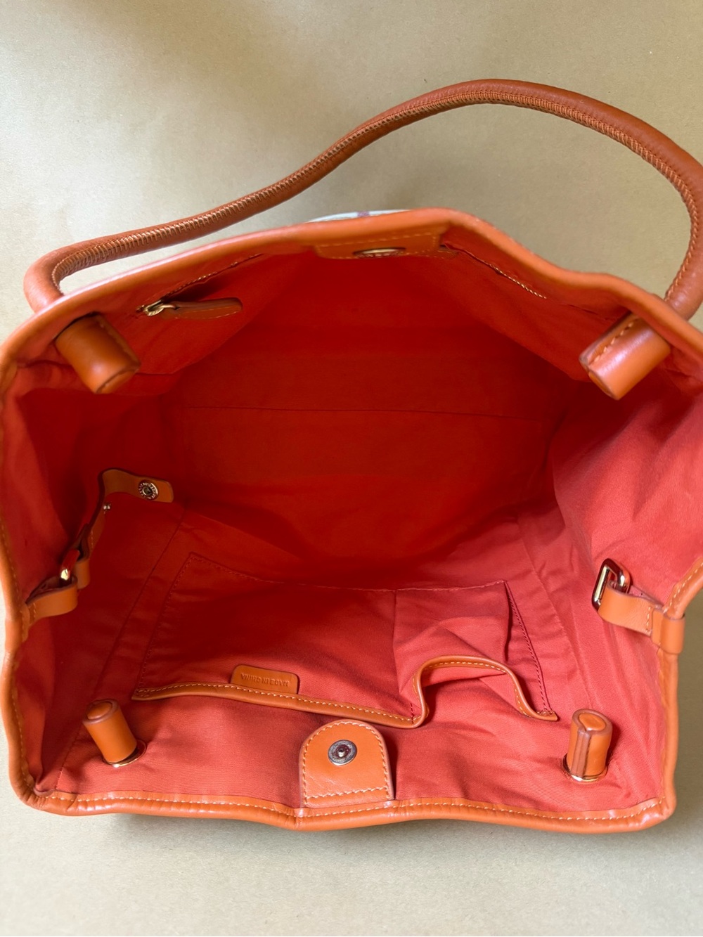 Burberry Orange Haymarket Check Coated Canvas - Picture 15 of 16